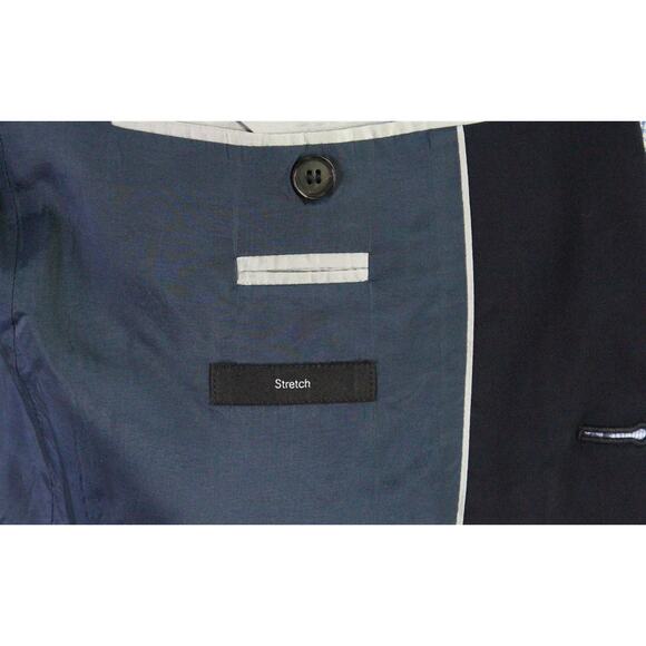 Hugo Boss The James/Sharp Solid Navy Blue Wool Stretch 2-Btn Blazer Jacket 38S - Picture 8 of 10